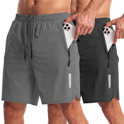 2 Pack Quick Dry 7 Inch Workout Gym Shorts