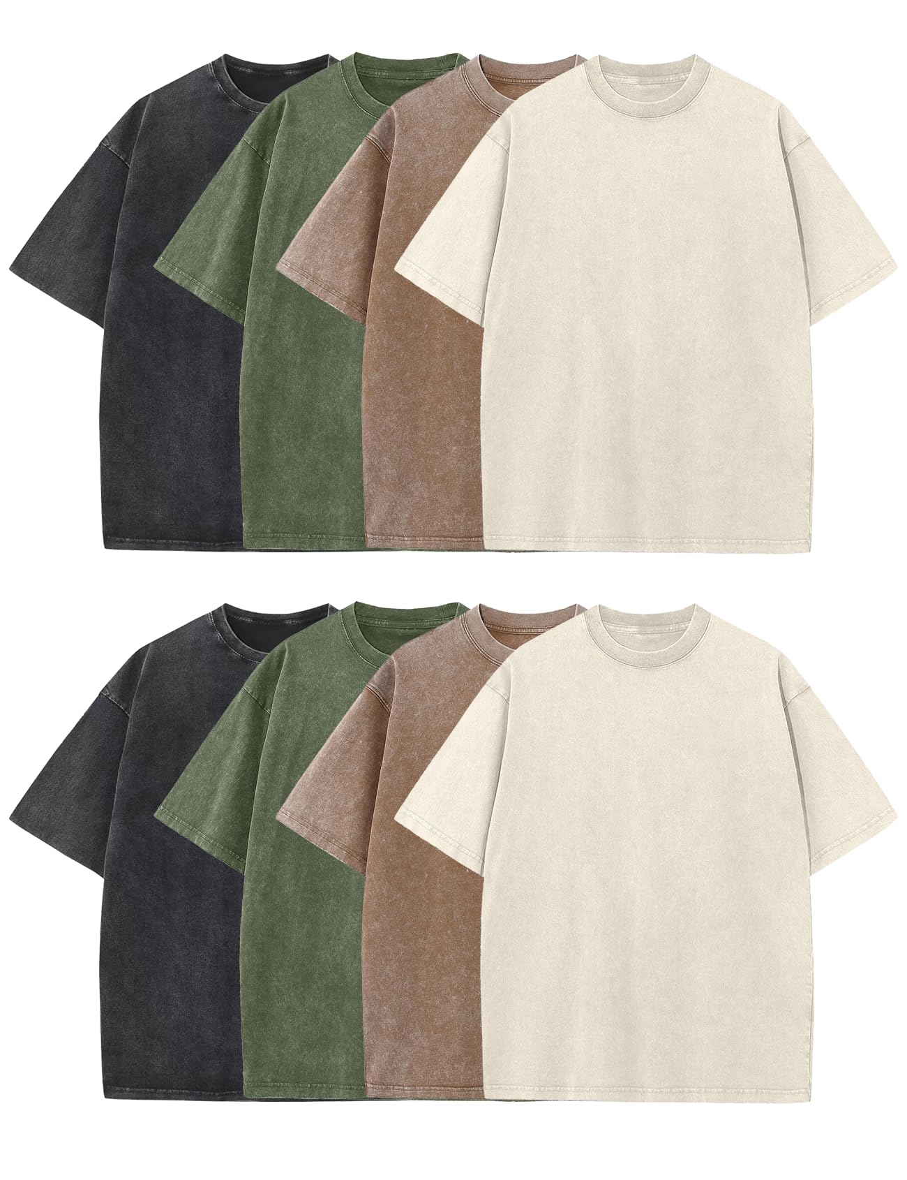 Men's Oversized Acid Wash Heavyweight Cotton T-Shirt