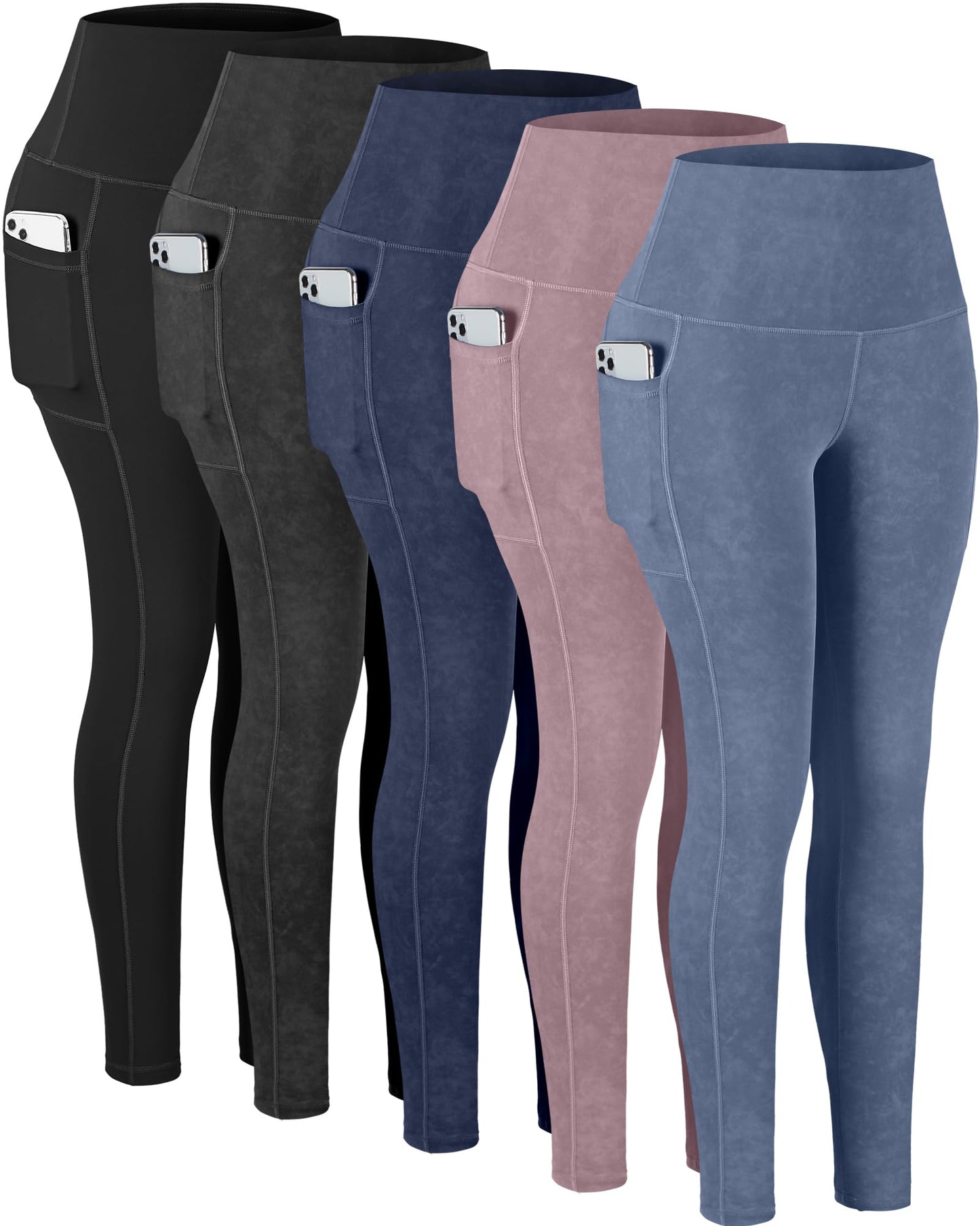 Women's High Waisted Pocket Yoga Leggings Tummy Control