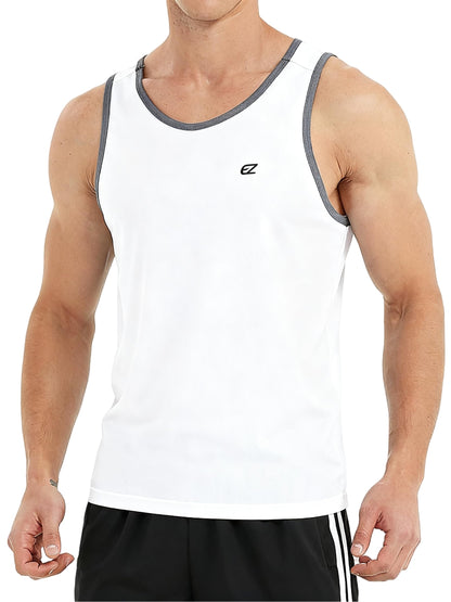 Men's Quick Dry Sleeveless Workout Tank Top Gym Training Shirt