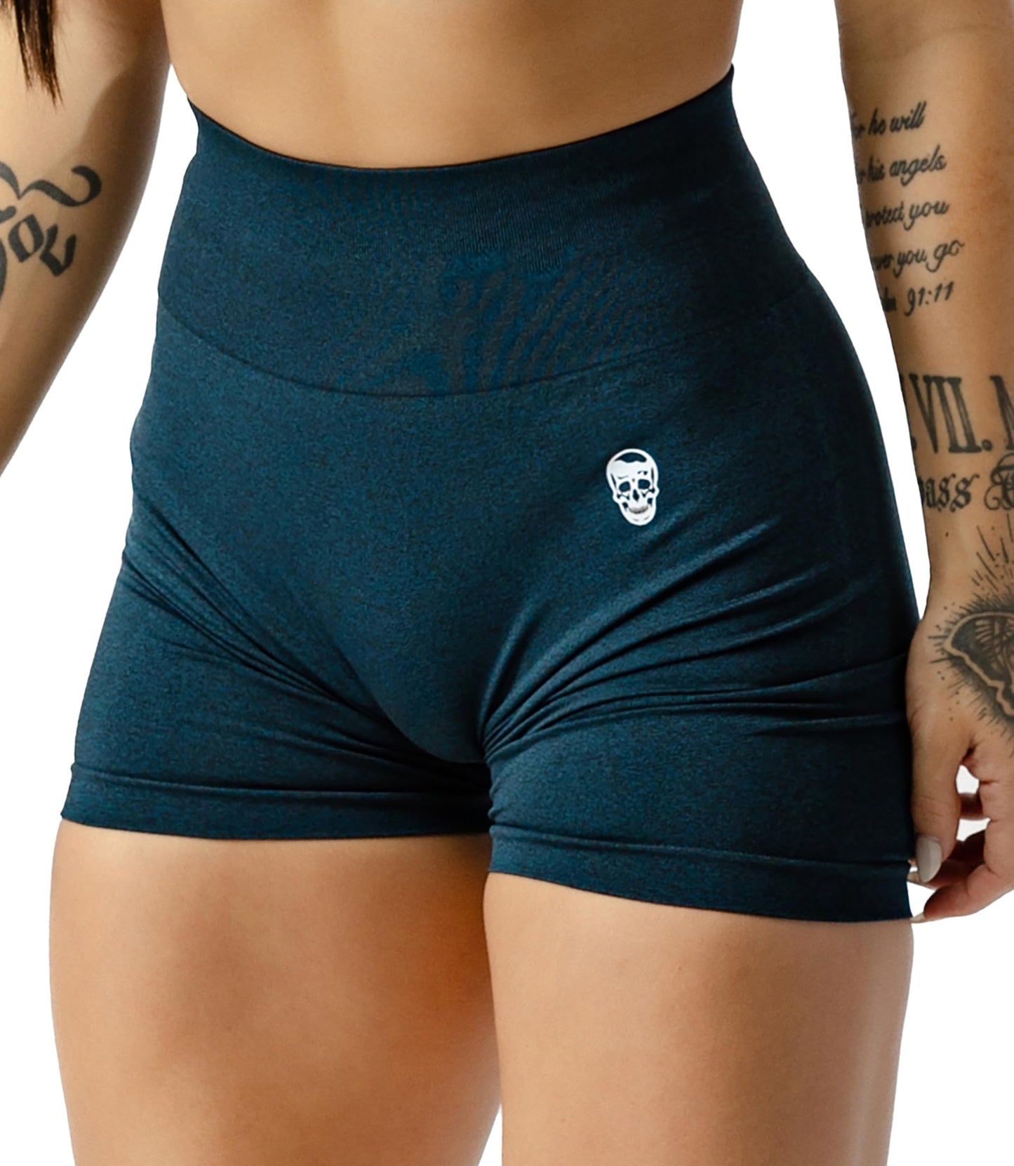High Waist Seamless Biker Workout Shorts