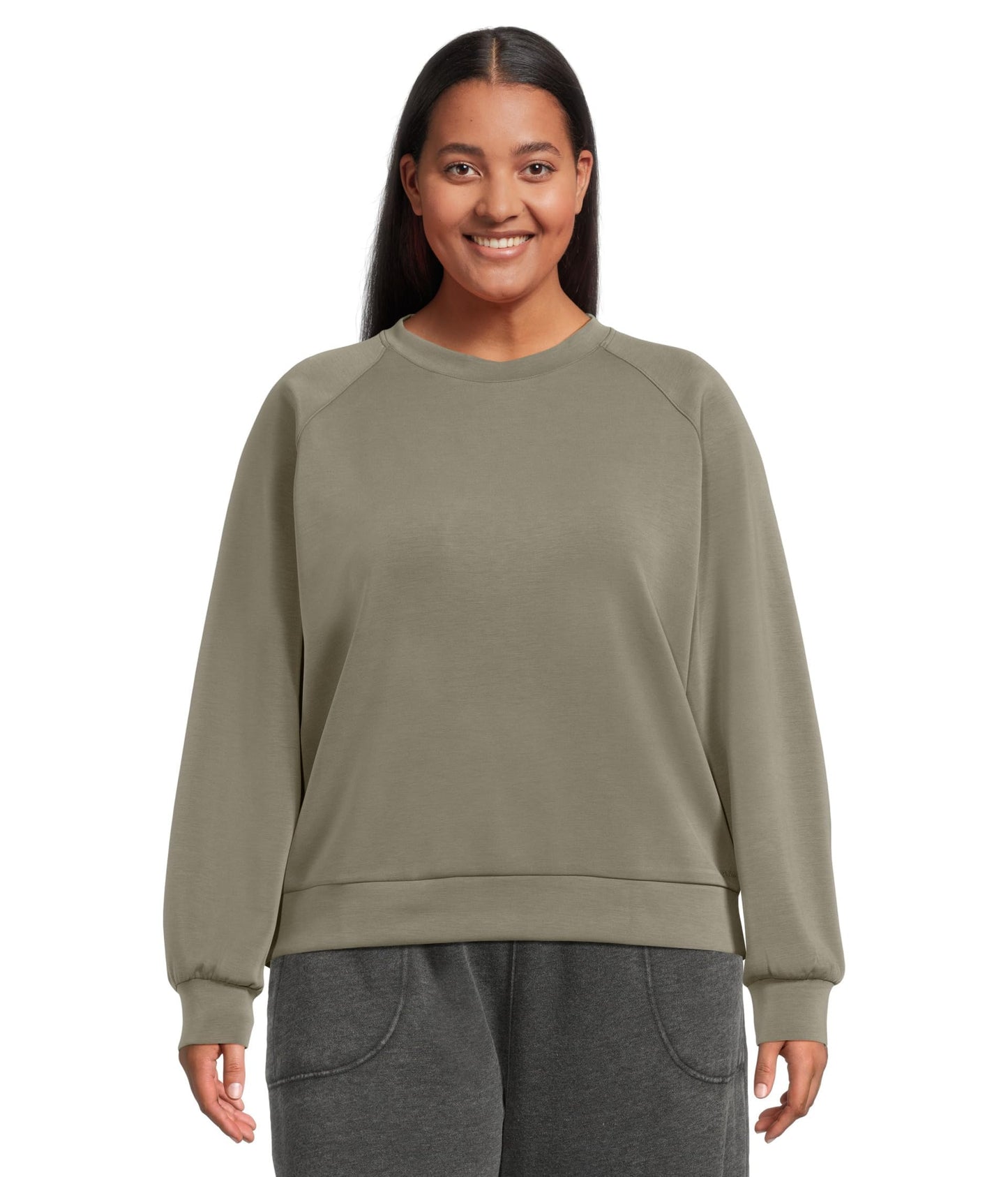 Women's Crewneck Long Sleeve Soft Casual Top
