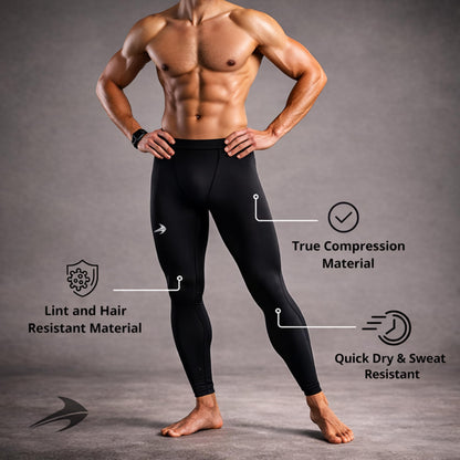 Men's Compression Workout Running Base Layer Tights