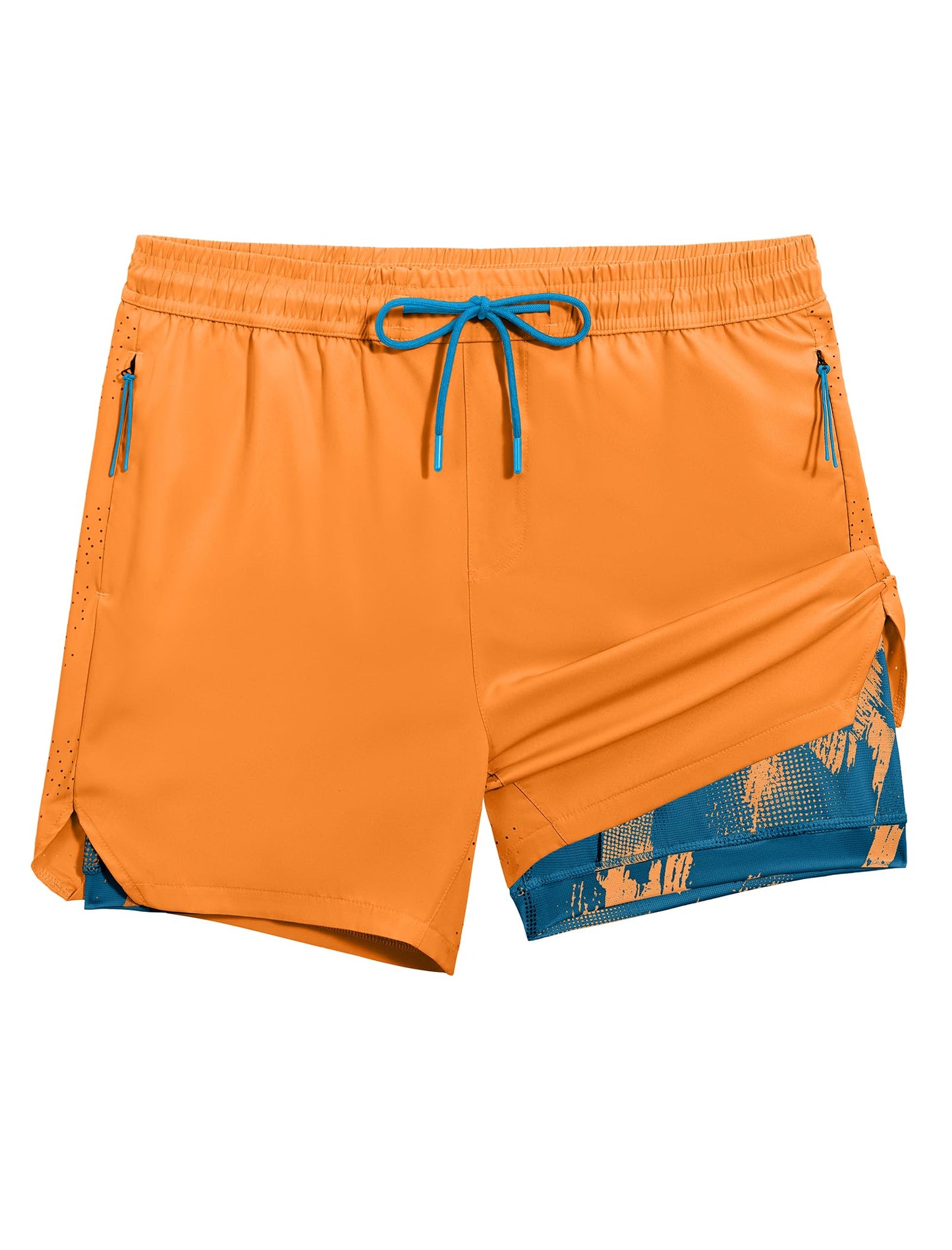 2-in-1 Compression Lined Running Gym Shorts