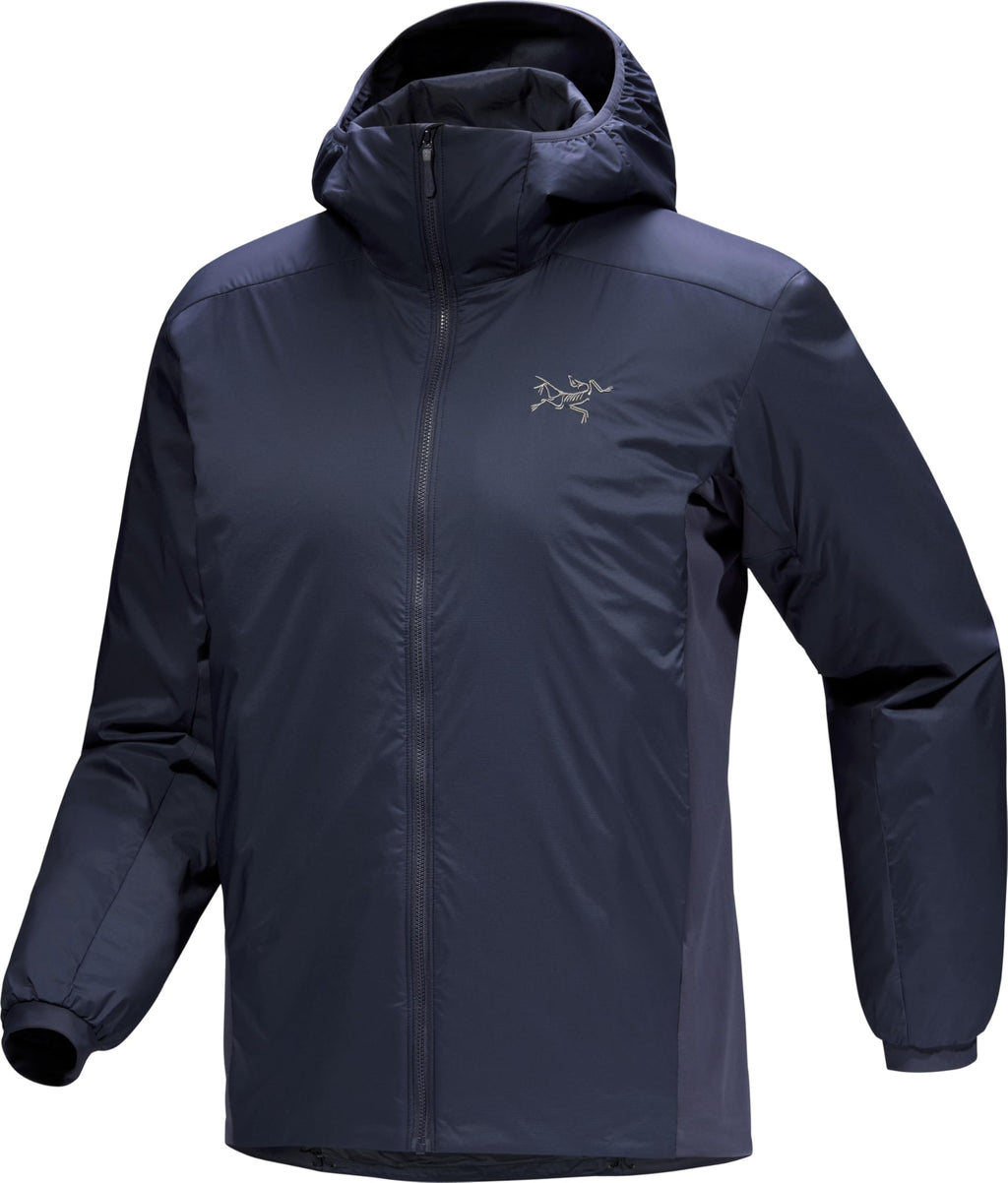 Arc'teryx Atom Hoody Men's - Redesign | Lightweight Insulated Jacket for Men with Hood | Moisture and Wind Resistance | Black Sapphire, Medium