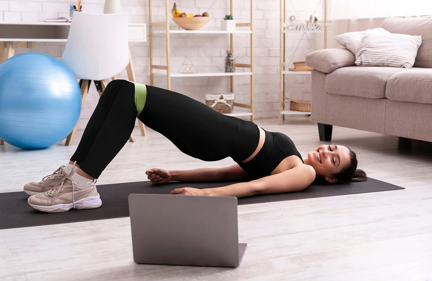 Women's Seamless Workout Leggings Set Butt Lifting 3-Piece
