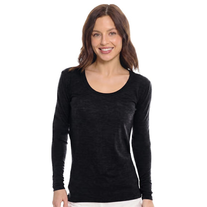 Women's Merino Wool Base Layer Long Sleeve Thermal Hiking Shirt