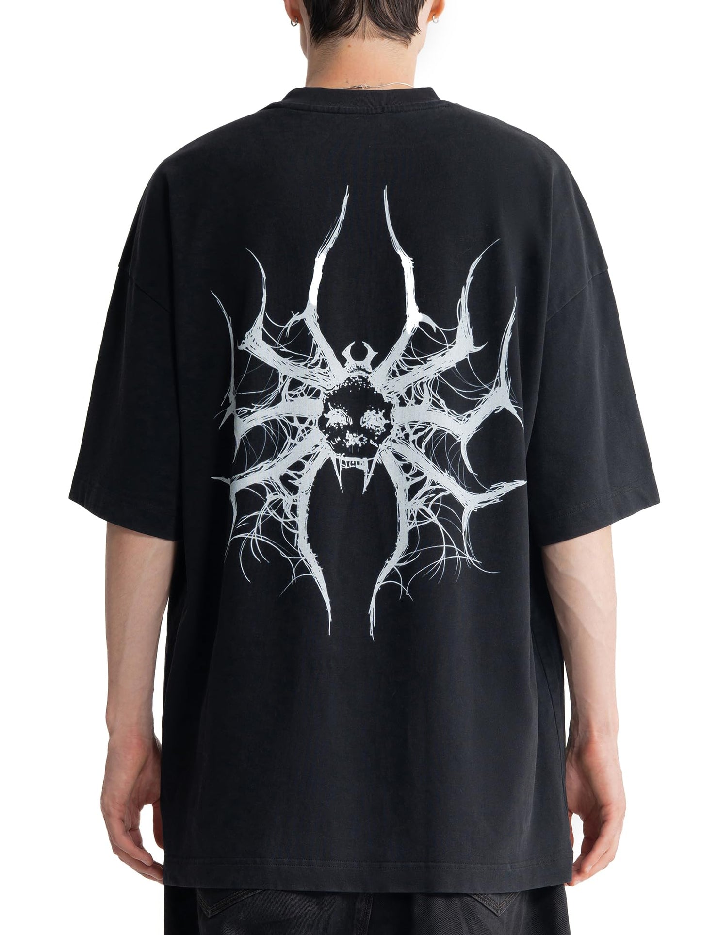 Oversized Unisex Graphic Embroidered Streetwear T-Shirt