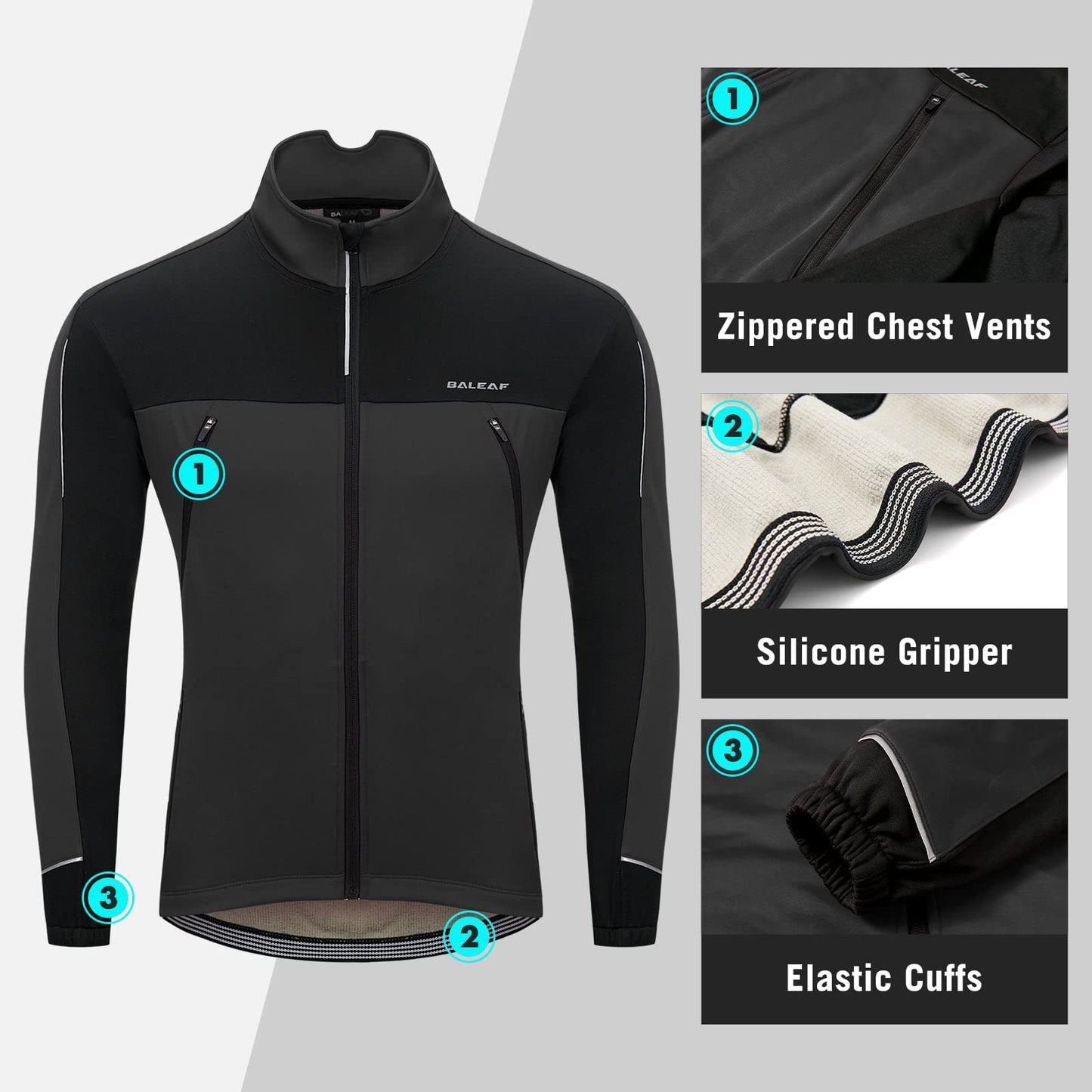 Men's Softshell Thermal Windproof Cycling Jacket