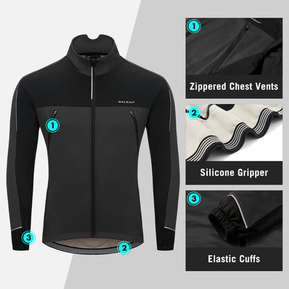 Men's Softshell Thermal Windproof Cycling Jacket