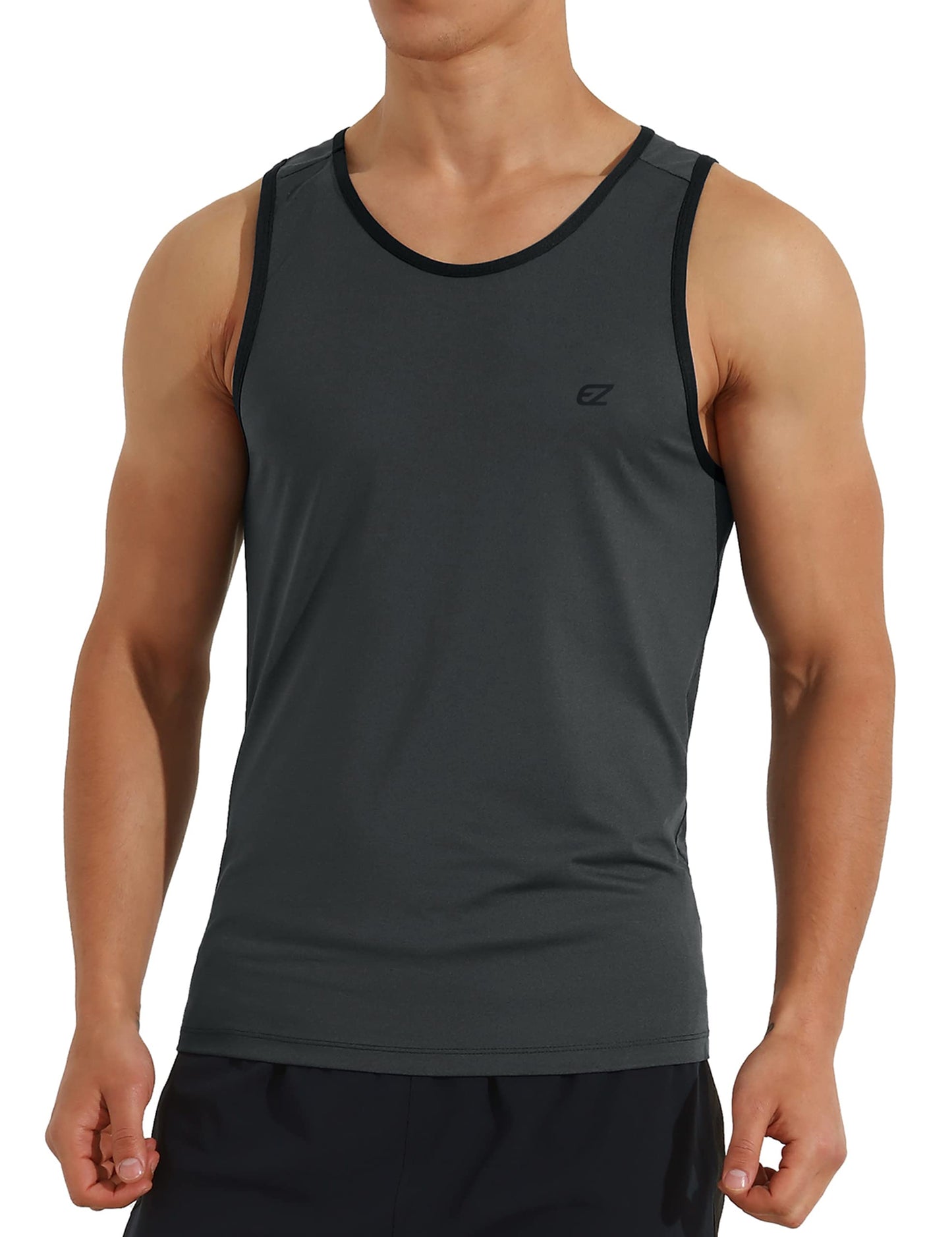Men's Quick Dry Sleeveless Workout Tank Top Gym Training Shirt