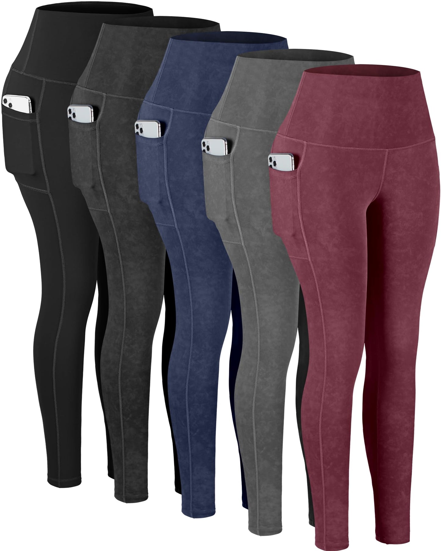Women's High Waisted Pocket Yoga Leggings Tummy Control