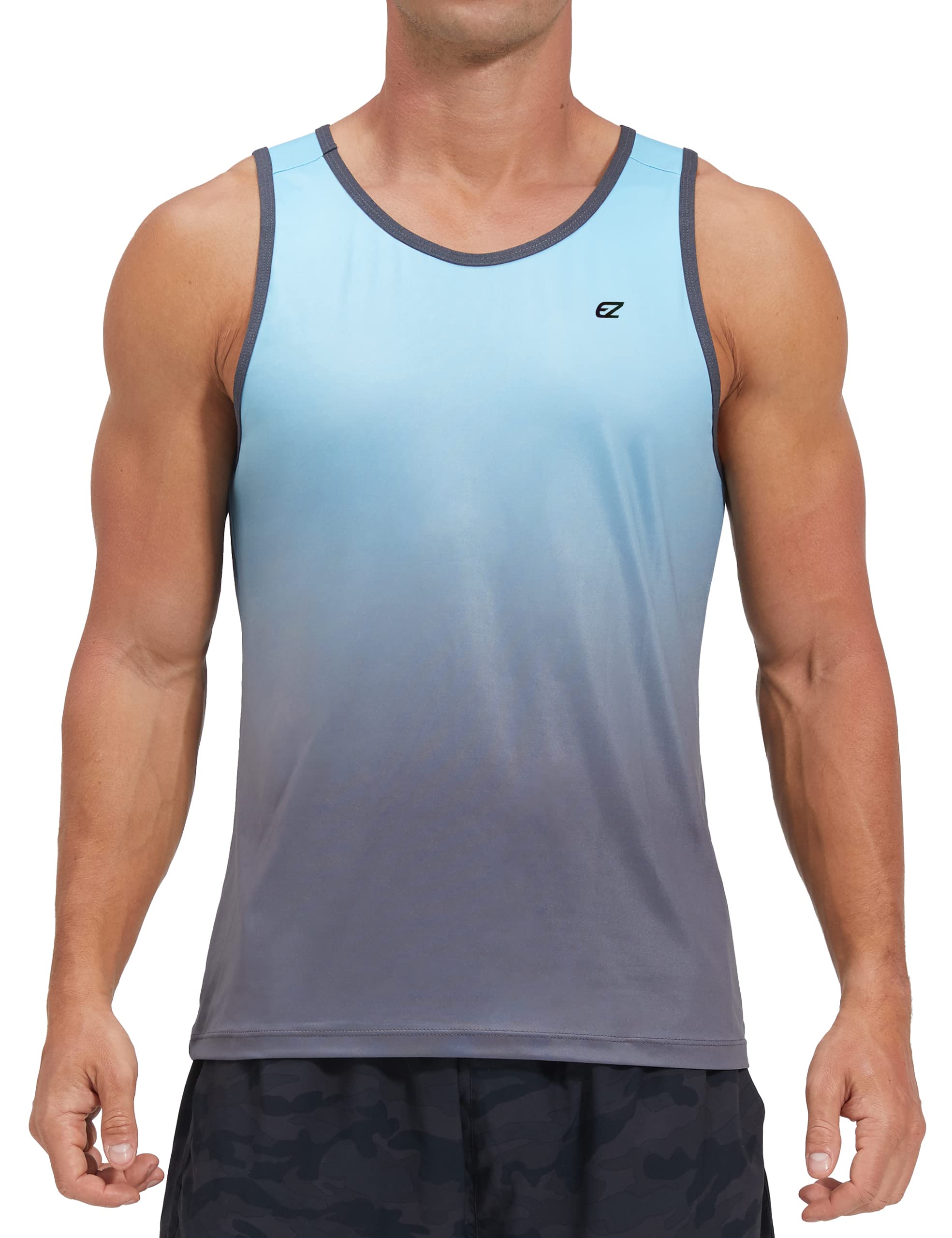 Men's Quick Dry Sleeveless Workout Tank Top Gym Training Shirt