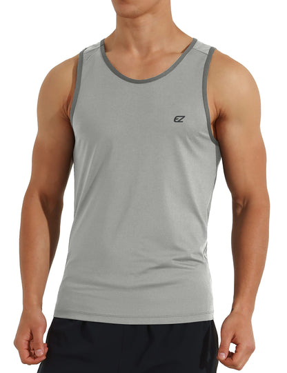 Men's Quick Dry Sleeveless Workout Tank Top Gym Training Shirt