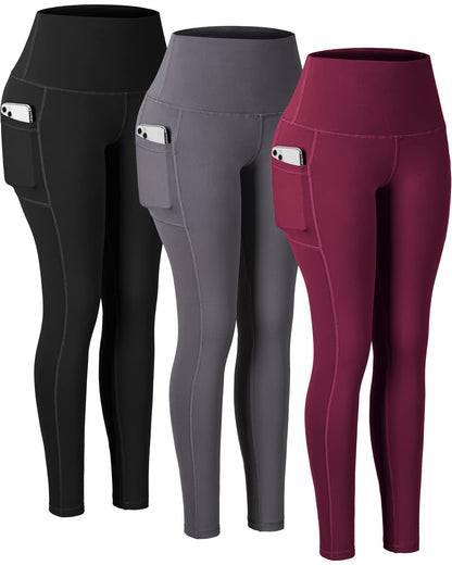 Women's High Waisted Pocket Yoga Leggings Tummy Control