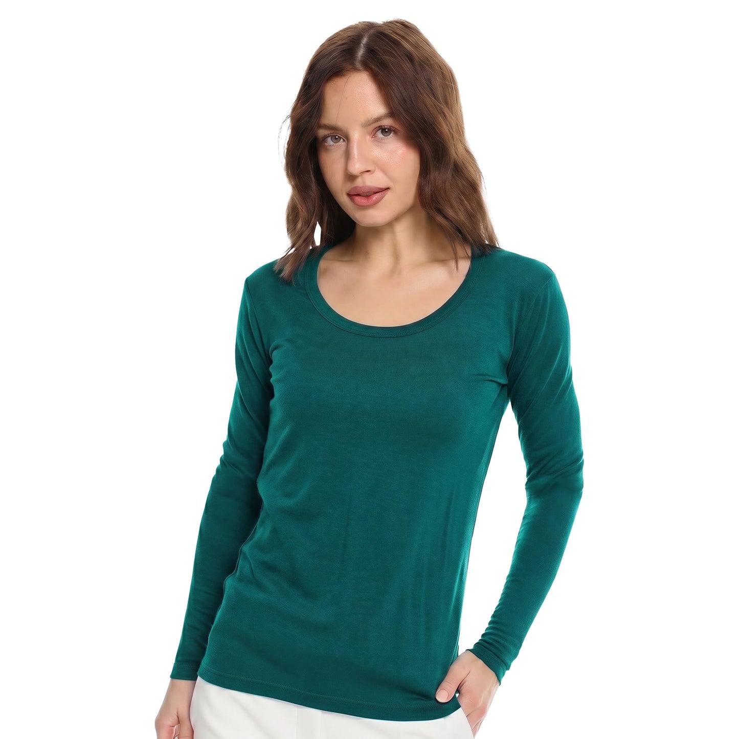 Women's Merino Wool Base Layer Long Sleeve Thermal Hiking Shirt