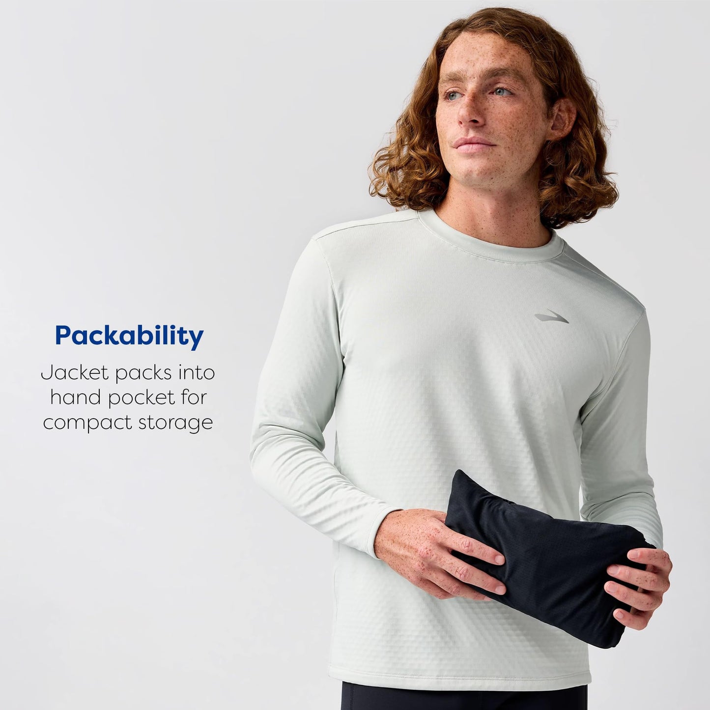 Packable Water Resistant Running Jacket UPF 50+