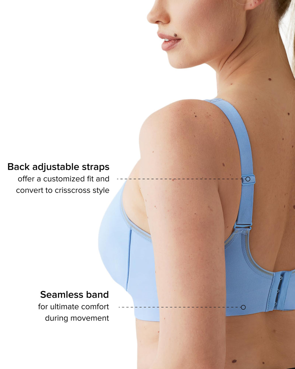 Women's High Impact Underwire Sports Bra Seamless Support
