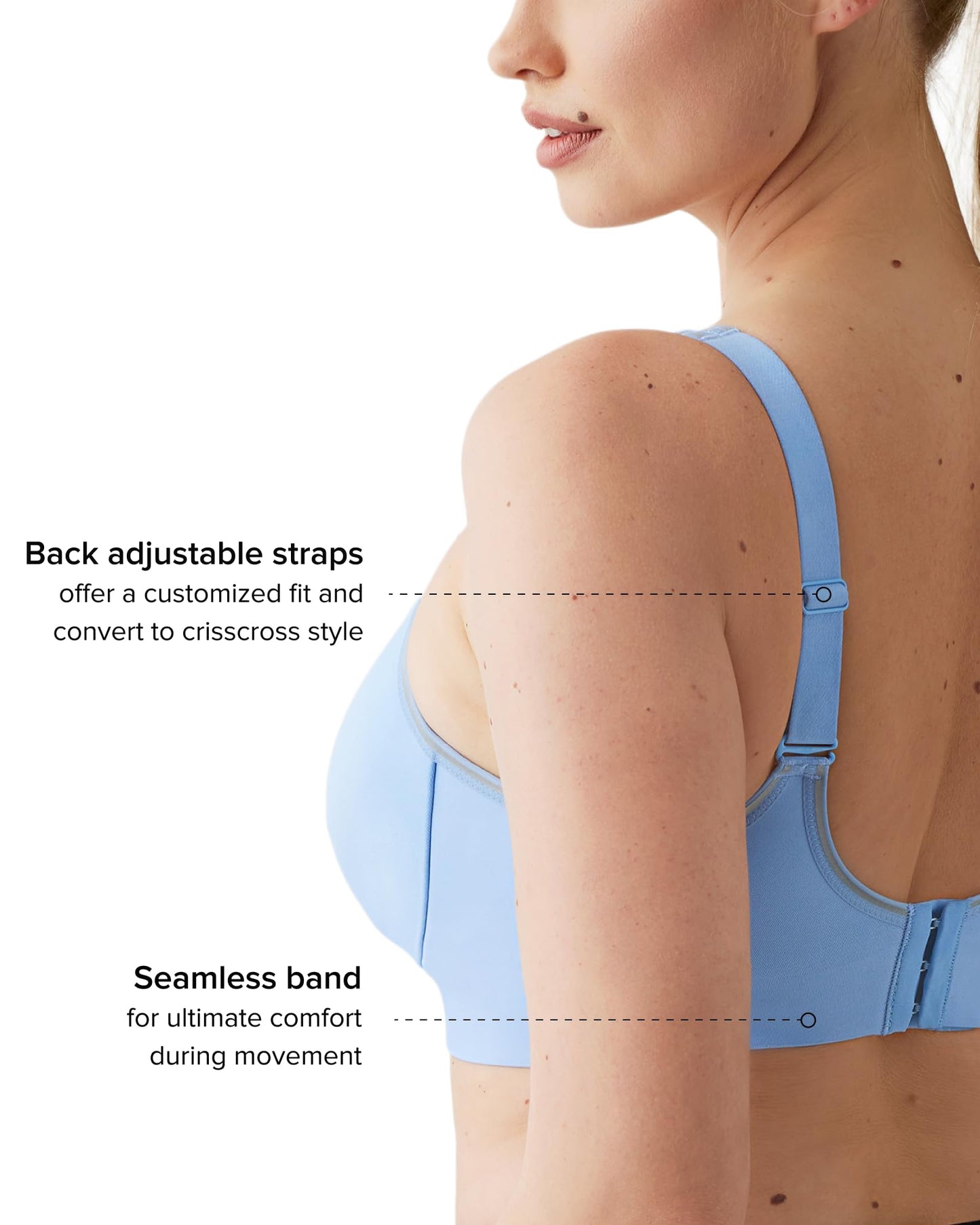 Women's High Impact Underwire Sports Bra Seamless Support