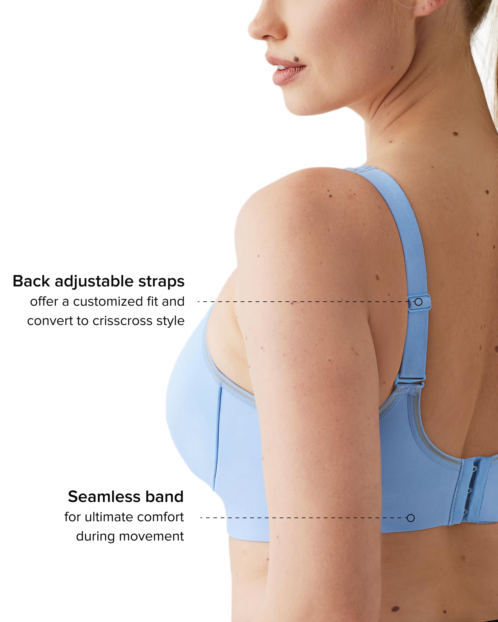Women's High Impact Underwire Sports Bra Seamless Support