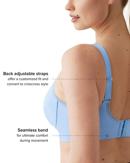 Women's High Impact Underwire Sports Bra Seamless Support