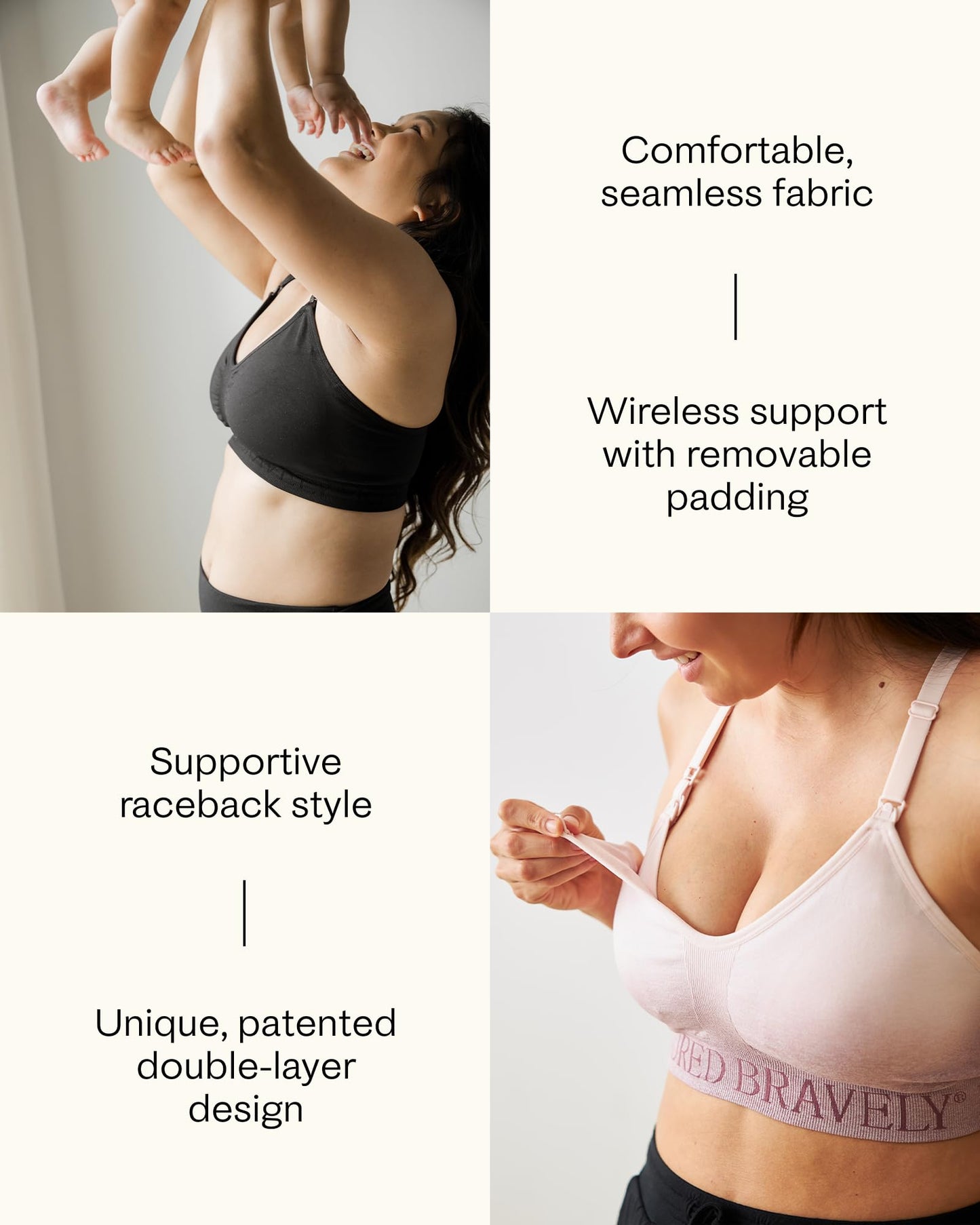 Hands-Free Adjustable Pumping Sports Bra