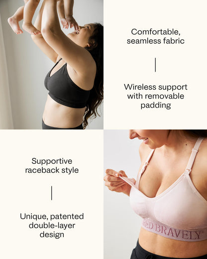 Hands-Free Adjustable Pumping Sports Bra
