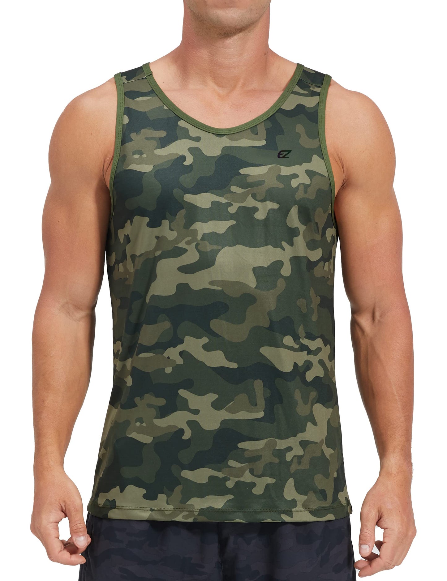 Men's Quick Dry Sleeveless Workout Tank Top Gym Training Shirt