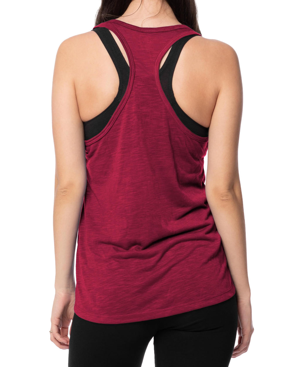 Women's Flowy Slub Racerback Workout Tank Tops Multipack