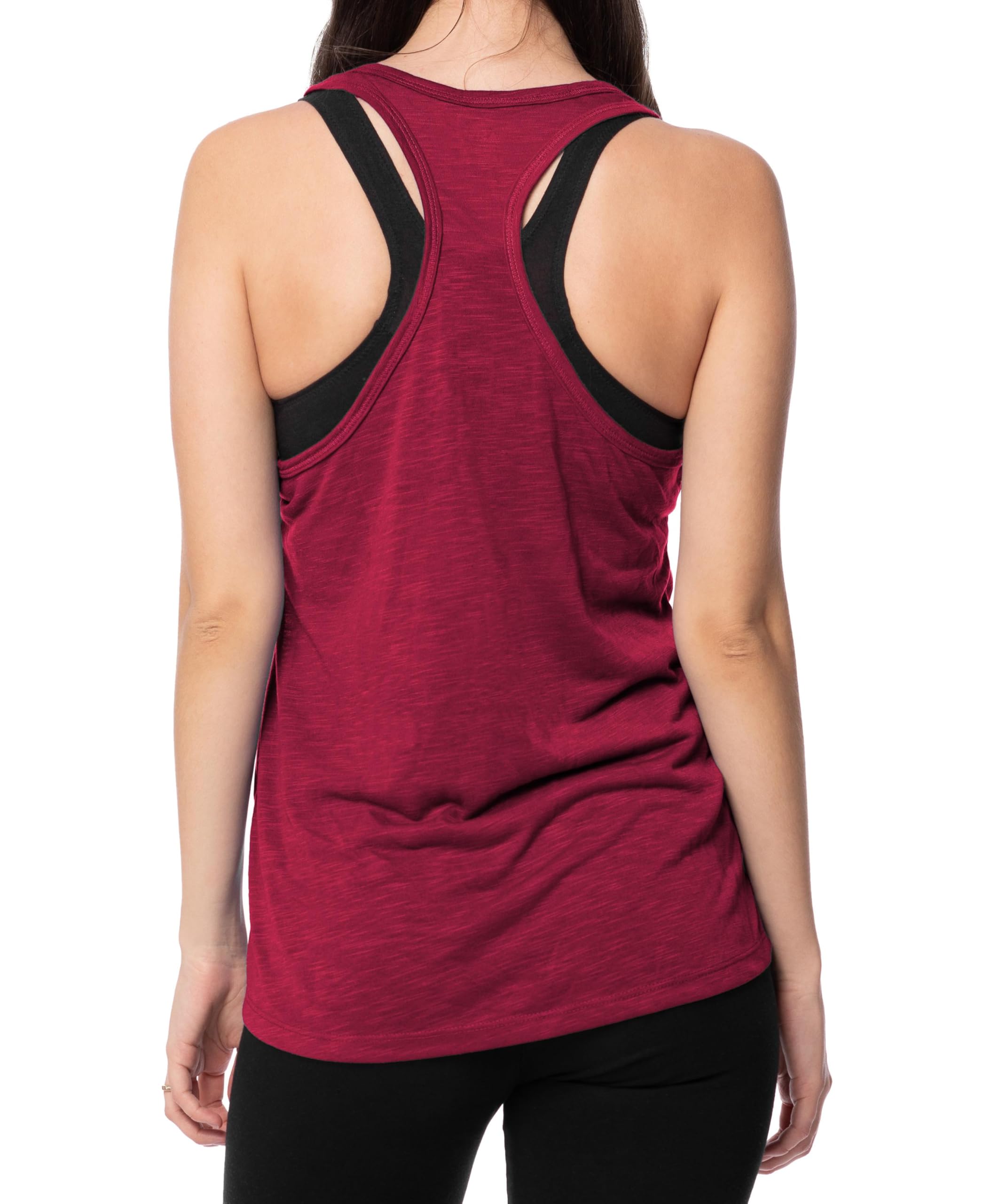 Women's Flowy Slub Racerback Workout Tank Tops Multipack