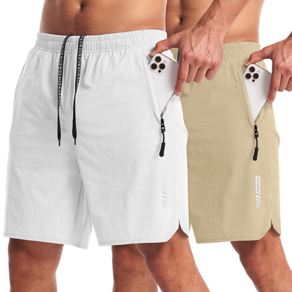 2 Pack Quick Dry 7 Inch Workout Gym Shorts