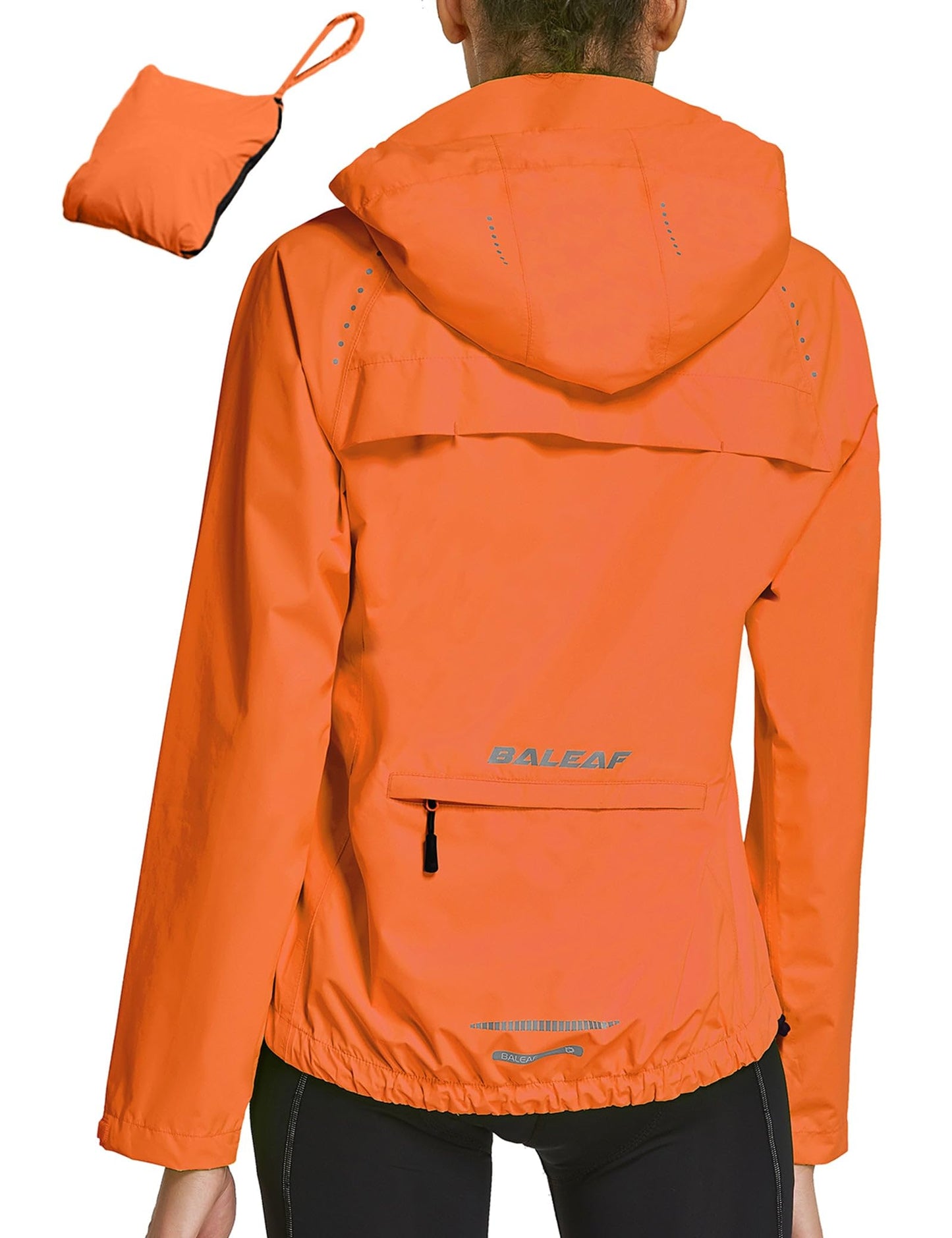 Waterproof Packable Running Cycling Rain Jacket Hooded