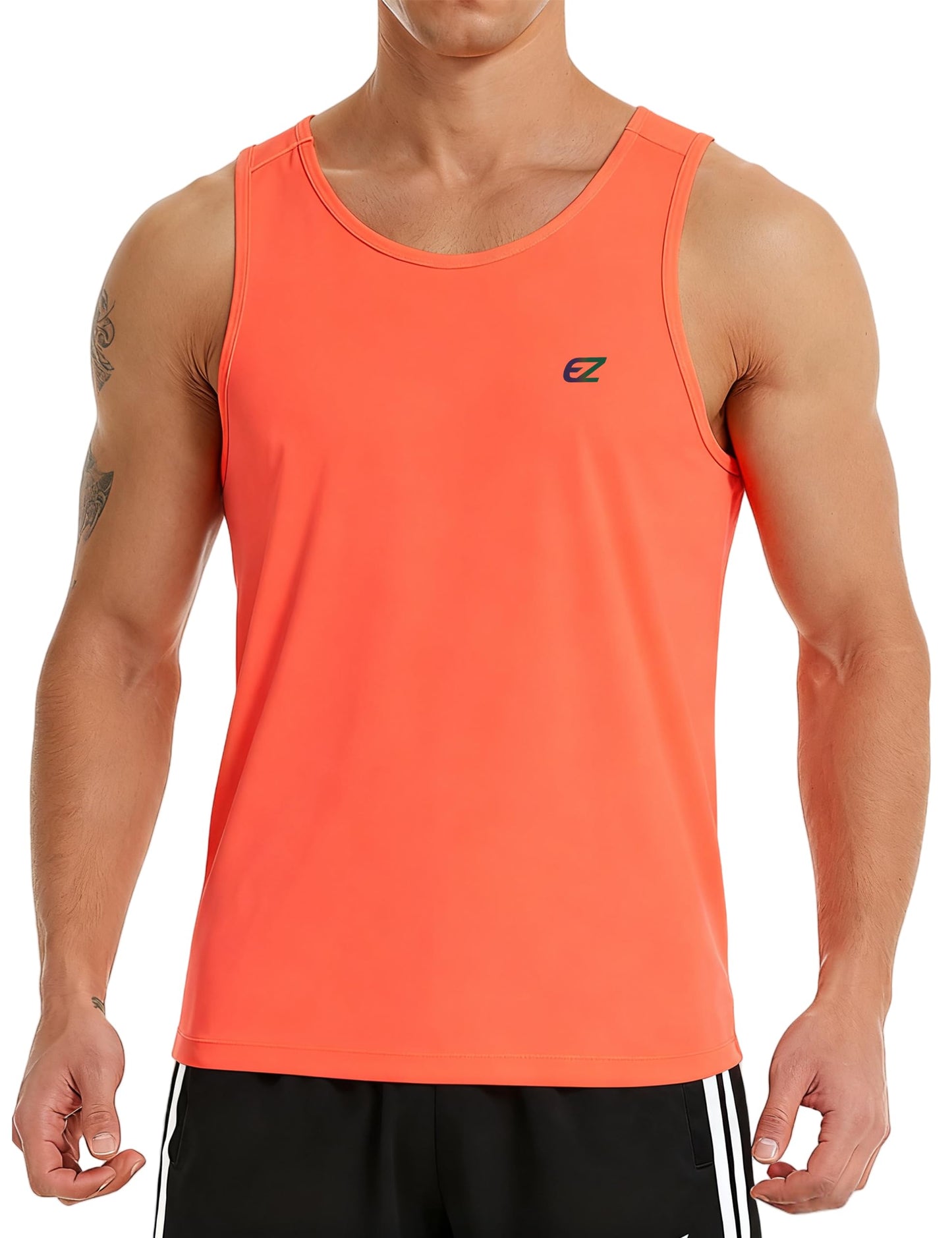 Men's Quick Dry Sleeveless Workout Tank Top Gym Training Shirt