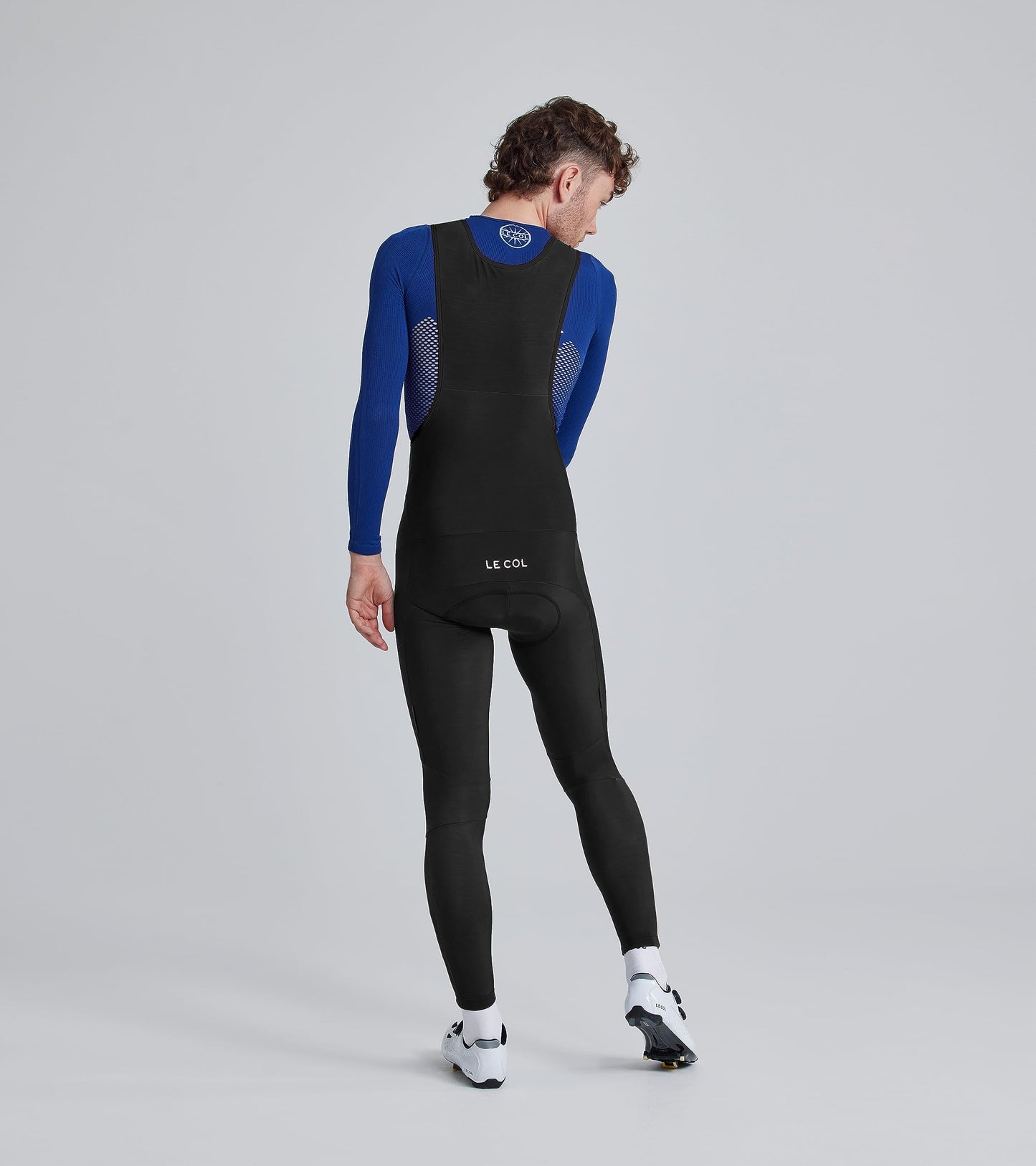 Men's Thermal Fleece Cycling Bib Tights Chamois Bike Leggings