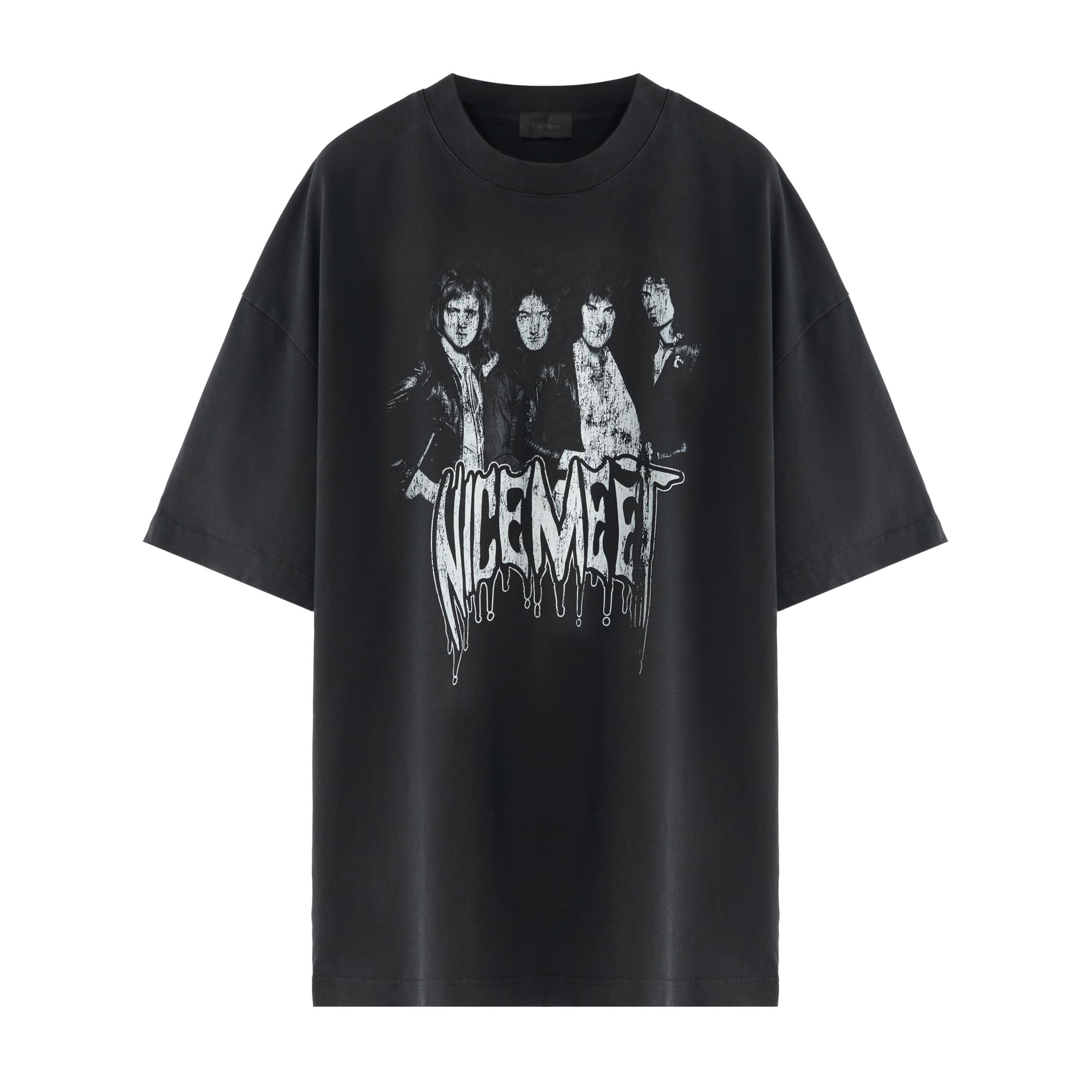 Oversized Unisex Graphic Embroidered Streetwear T-Shirt