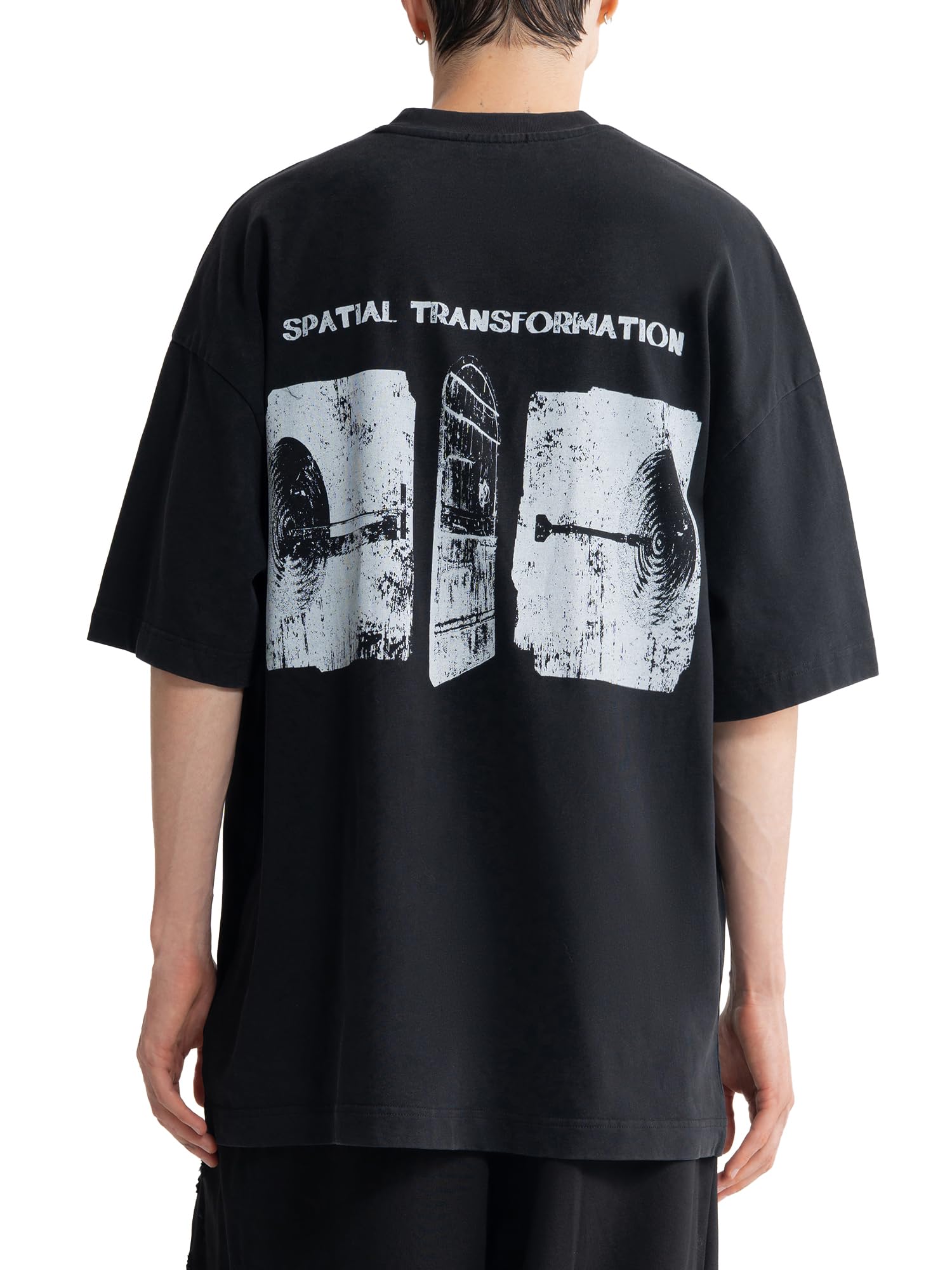 Oversized Unisex Graphic Embroidered Streetwear T-Shirt