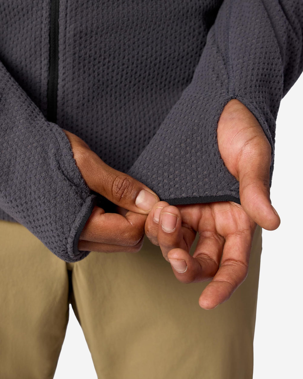 Men's Full Zip Performance Fleece Jacket Athletic Midlayer