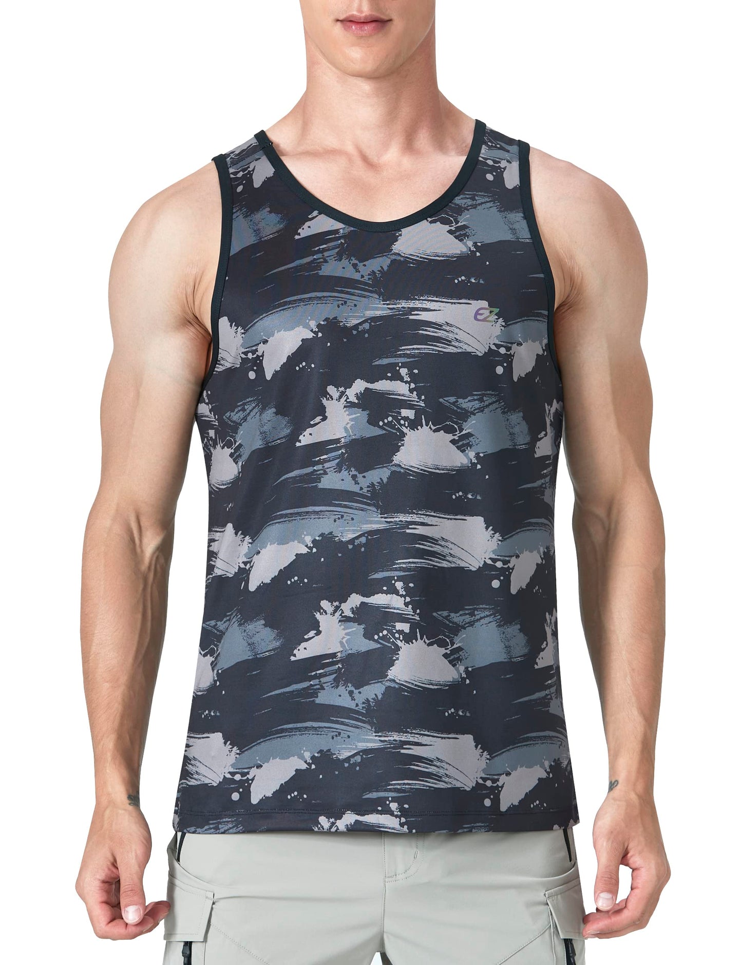 Men's Quick Dry Sleeveless Workout Tank Top Gym Training Shirt