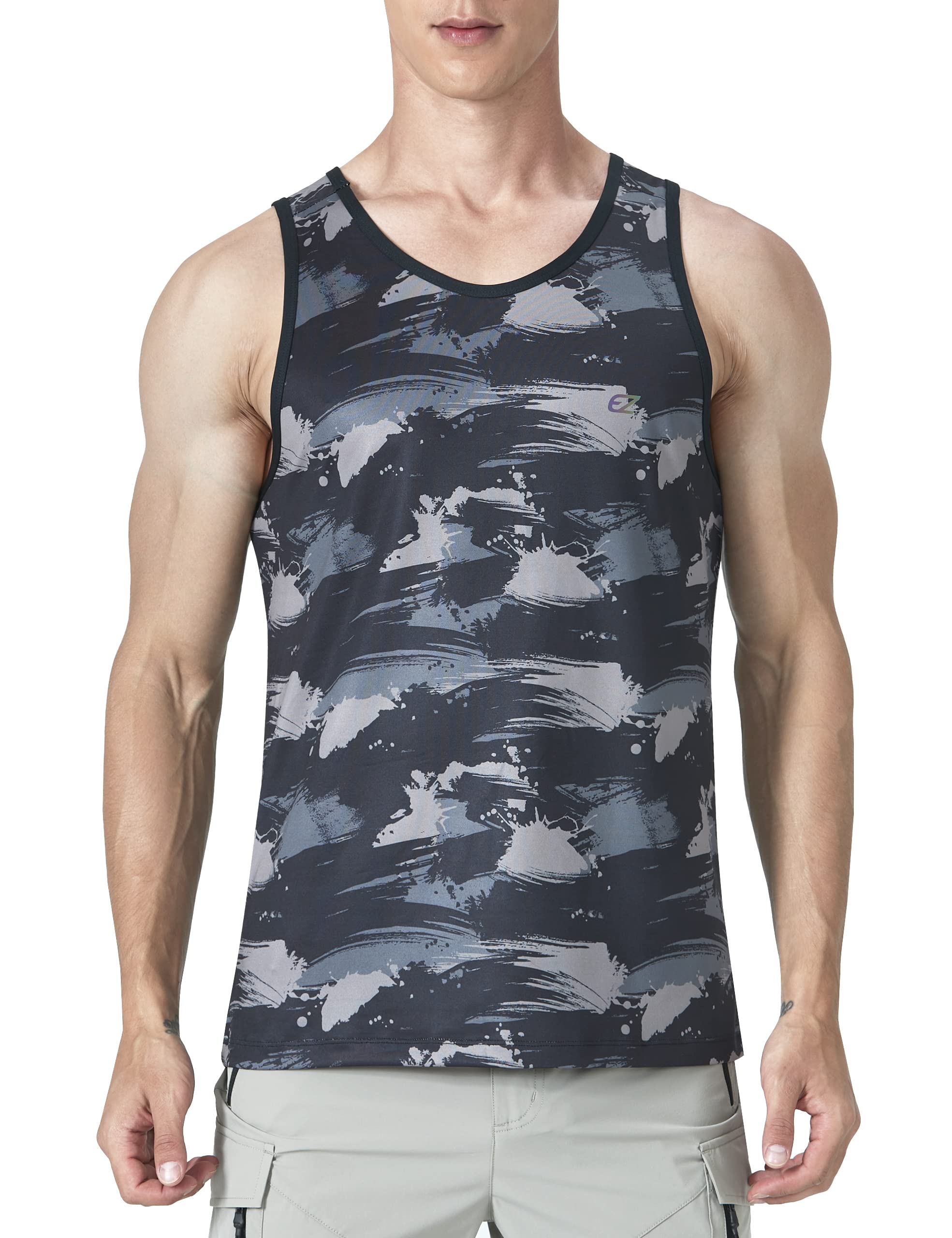 Men's Quick Dry Sleeveless Workout Tank Top Gym Training Shirt