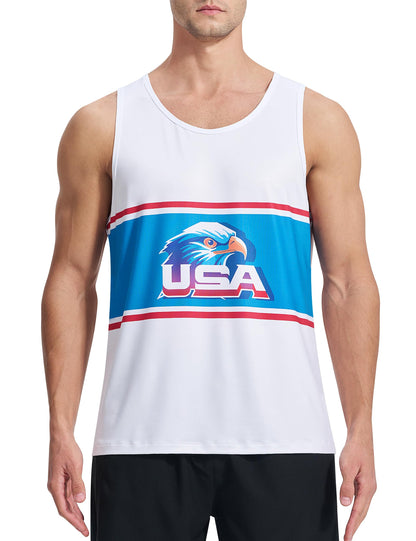 Men's Quick Dry Sleeveless Workout Tank Top Gym Training Shirt