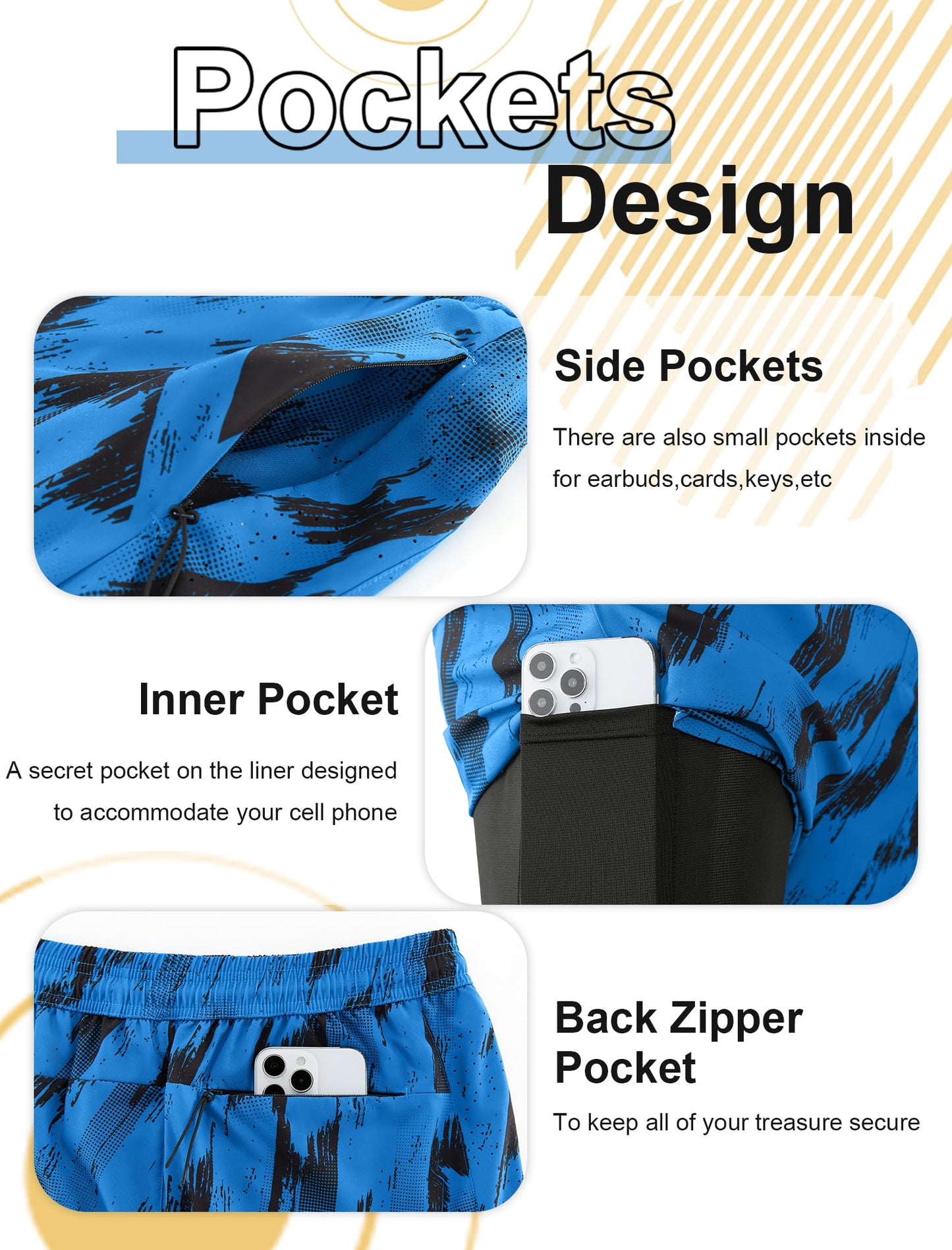 2-in-1 Compression Lined Running Gym Shorts