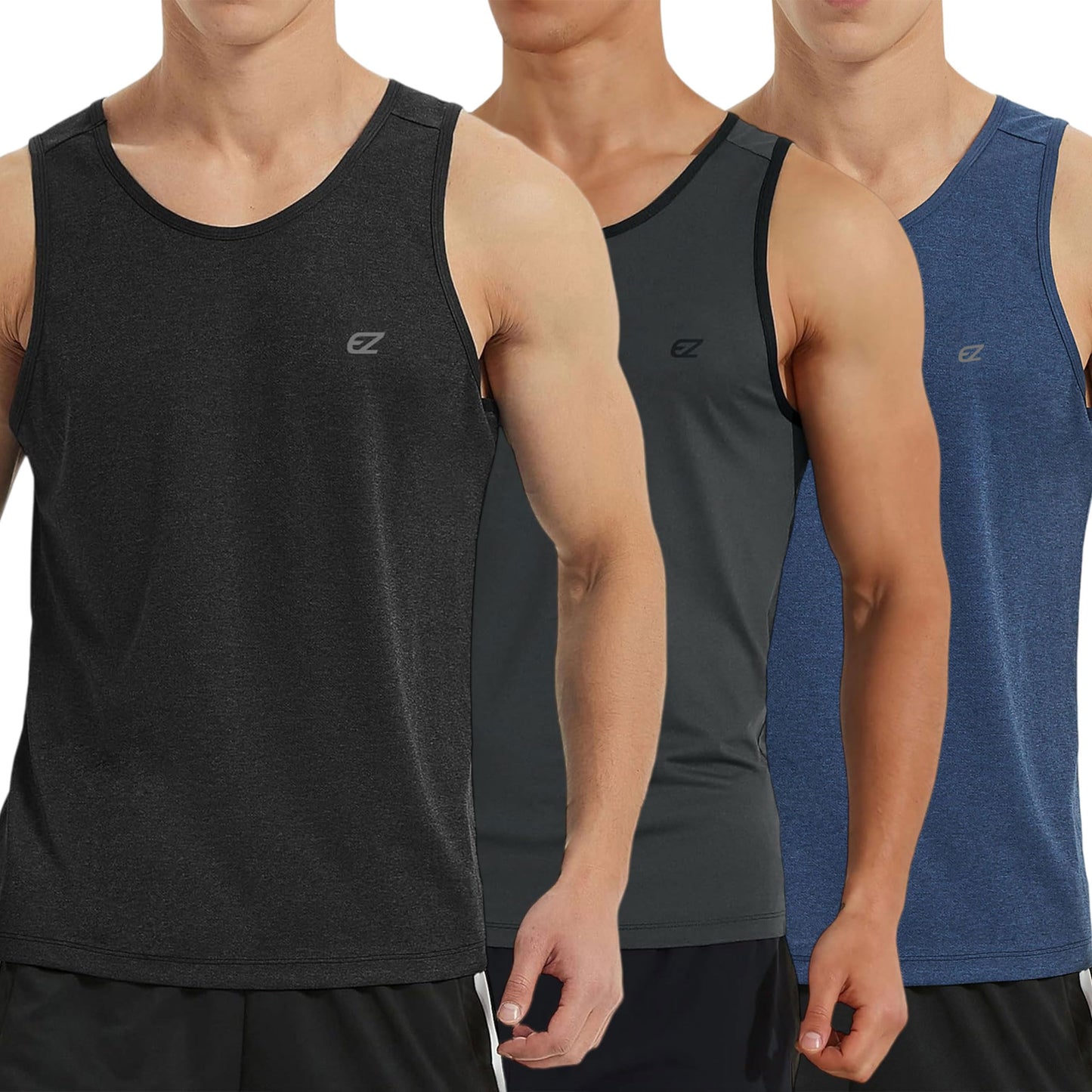 Men's Quick Dry Sleeveless Workout Tank Top Gym Training Shirt