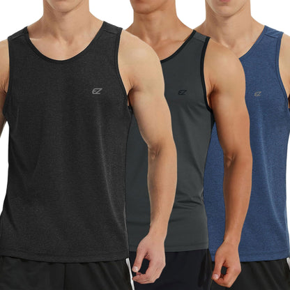 Men's Quick Dry Sleeveless Workout Tank Top Gym Training Shirt