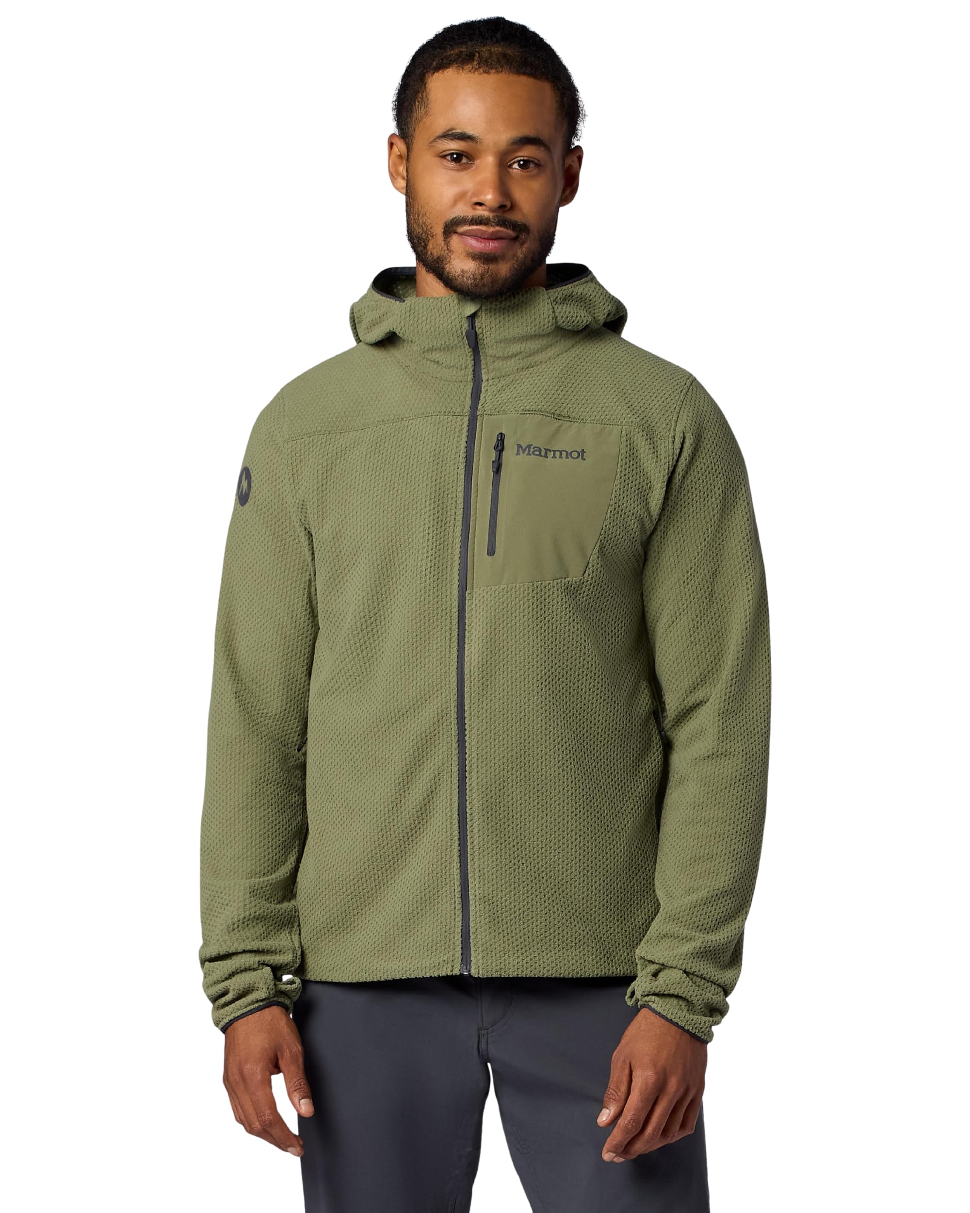Men's Full Zip Performance Fleece Jacket Athletic Midlayer