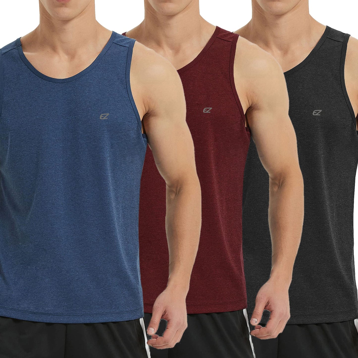 Men's Quick Dry Sleeveless Workout Tank Top Gym Training Shirt