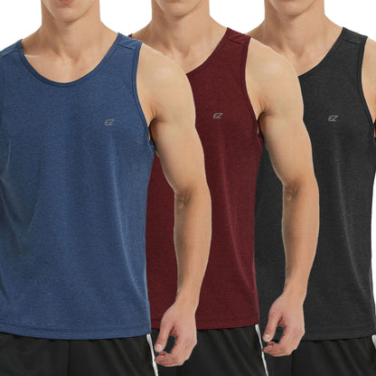Men's Quick Dry Sleeveless Workout Tank Top Gym Training Shirt