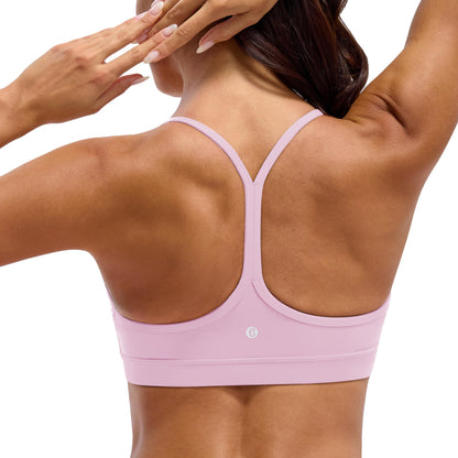 Women's Y Back Racerback Padded Yoga Sports Bra