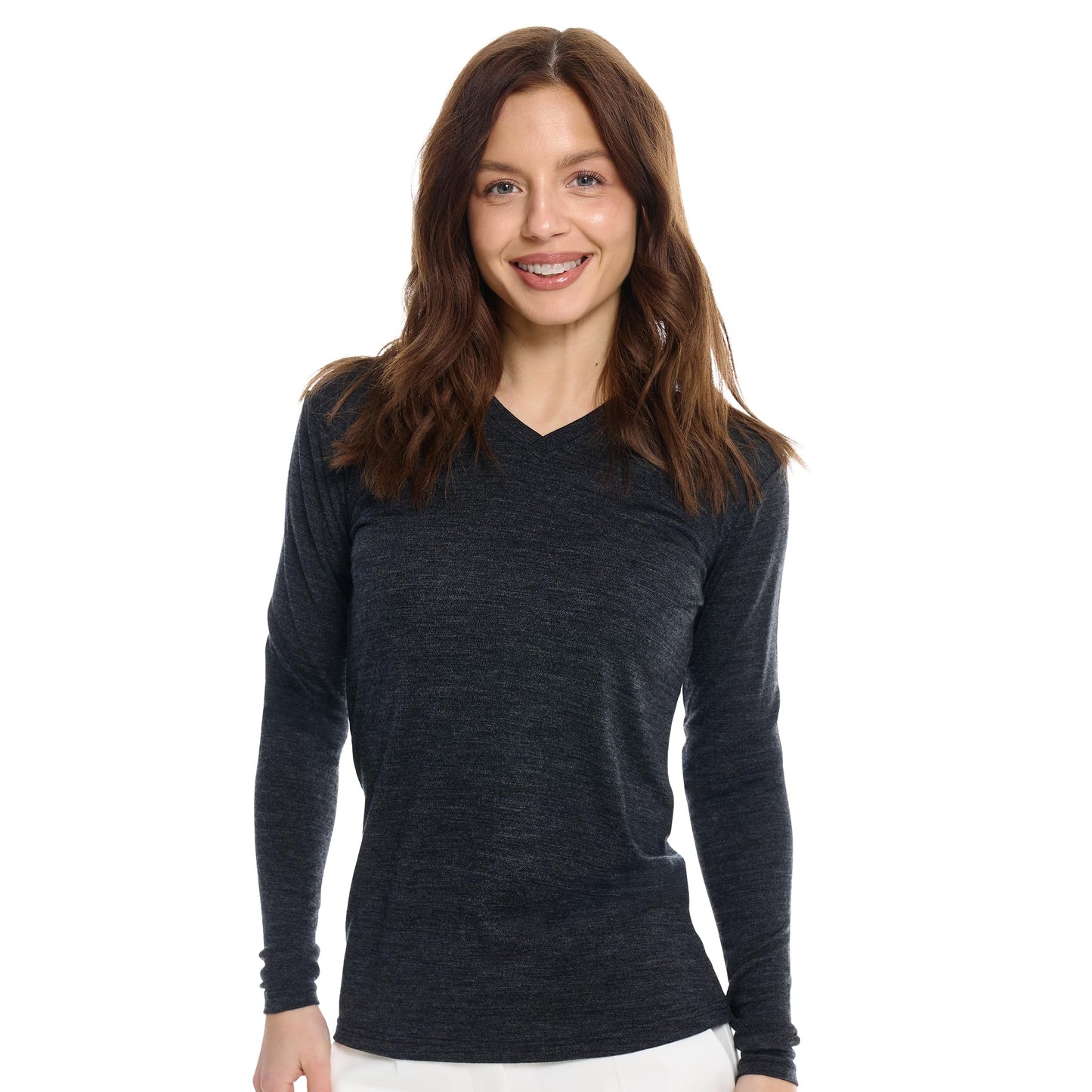Women's Merino Wool Base Layer Long Sleeve Thermal Hiking Shirt