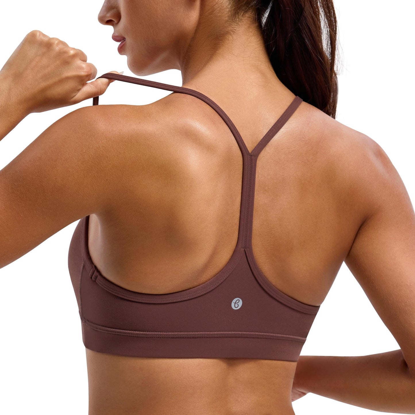 Women's Y Back Racerback Padded Yoga Sports Bra