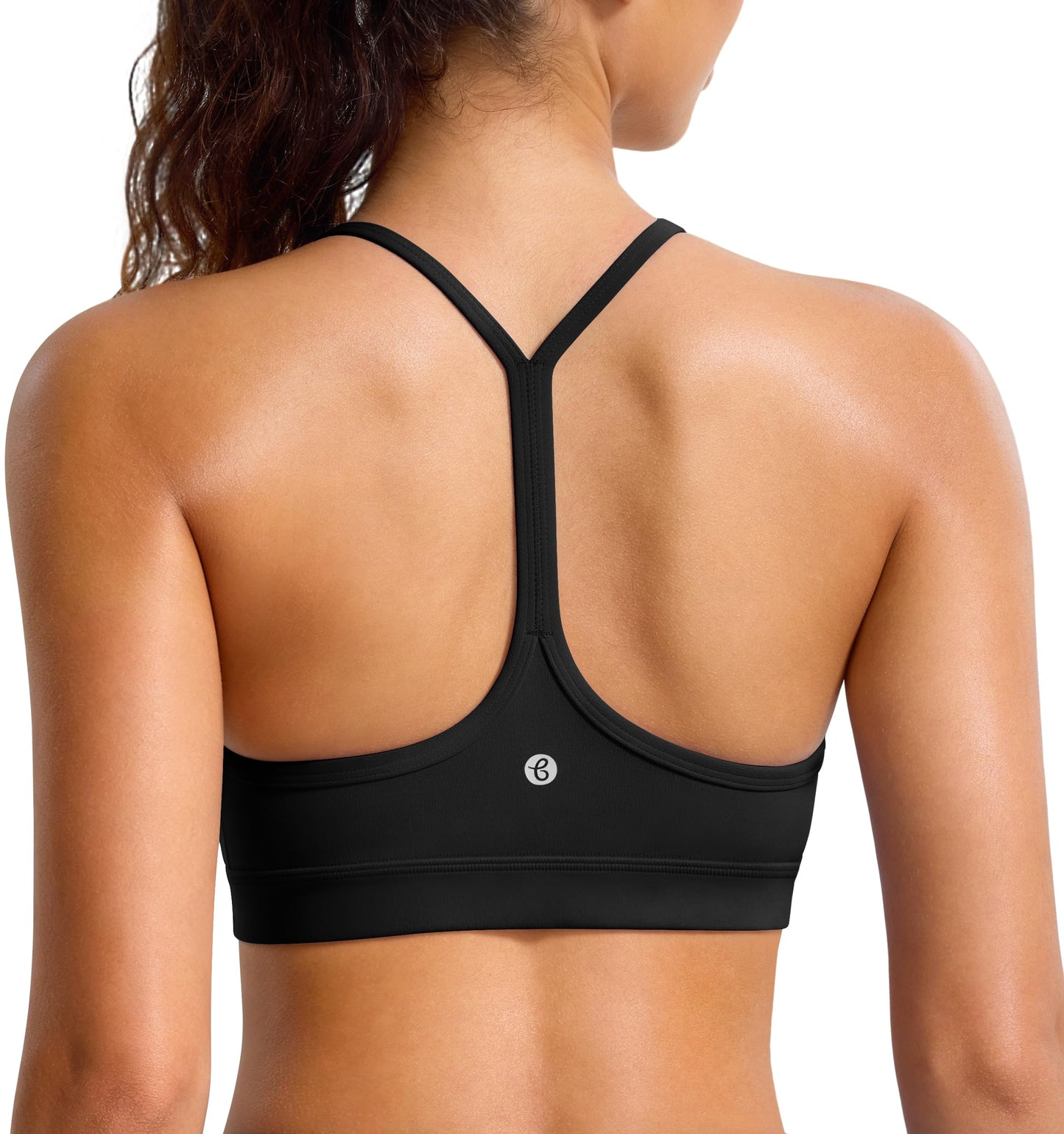 Women's Y Back Racerback Padded Yoga Sports Bra